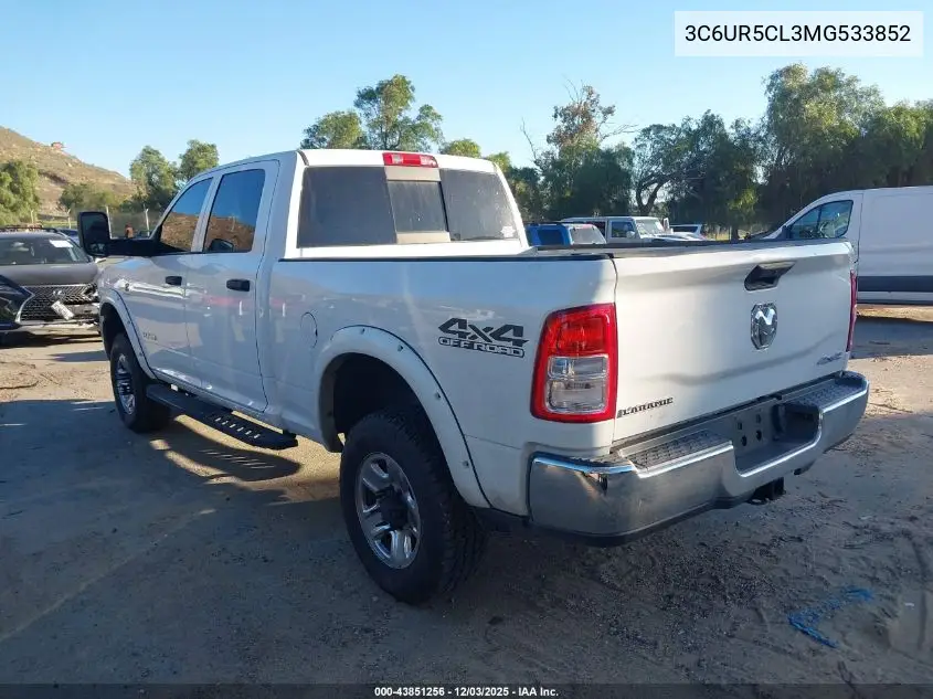 3C6UR5CL3MG533852 2021 Ram 2500 Tradesman 4X4 6'4 Box