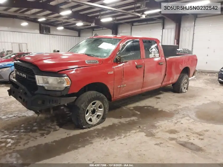 3C6UR5HJ5NG232542 2022 Ram 2500 Tradesman 4X4 8' Box