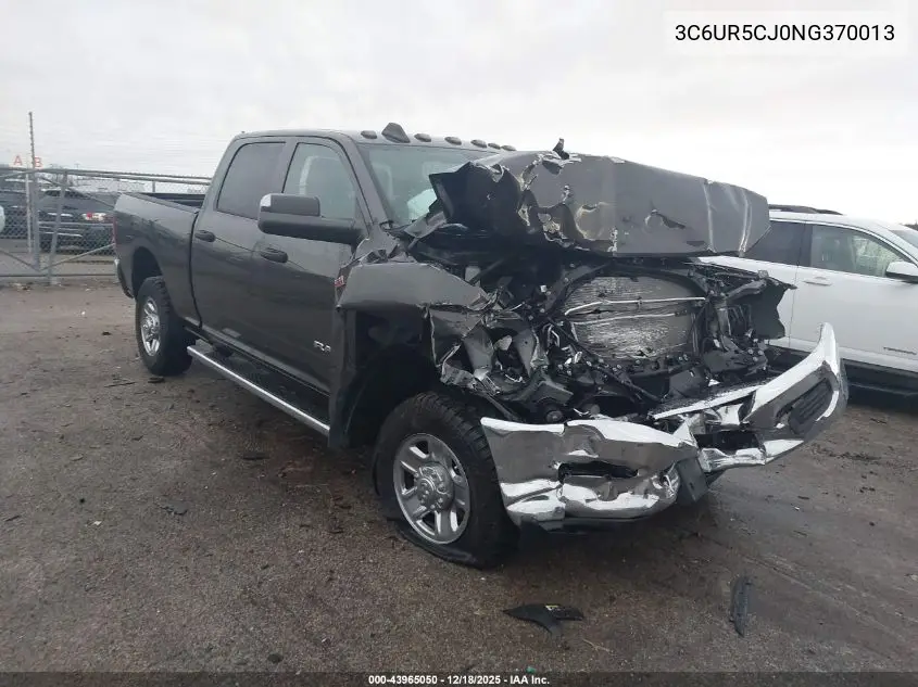 3C6UR5CJ0NG370013 2022 Ram 2500 Tradesman 4X4 6'4 Box