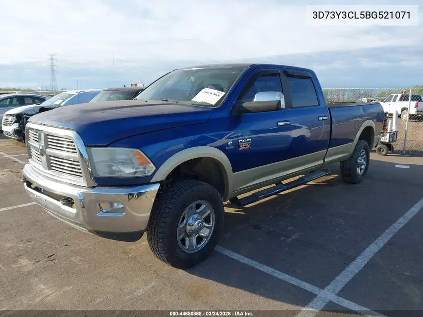 2011 Dodge Ram 3500 VIN: 3D73Y3CL5BG521071 Lot: 44650868