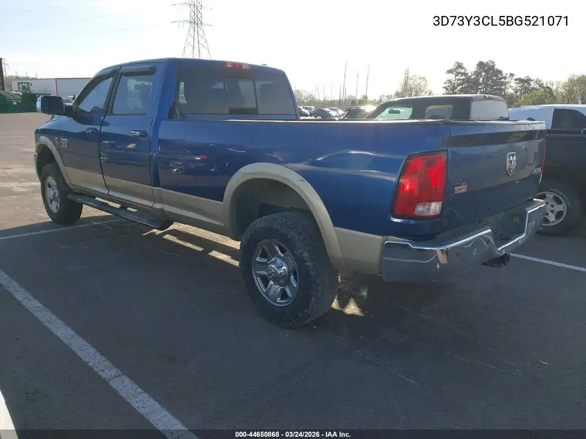 2011 Dodge Ram 3500 VIN: 3D73Y3CL5BG521071 Lot: 44650868