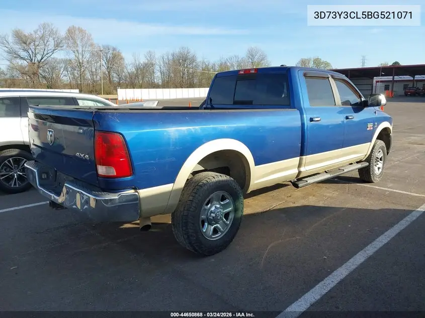 2011 Dodge Ram 3500 VIN: 3D73Y3CL5BG521071 Lot: 44650868
