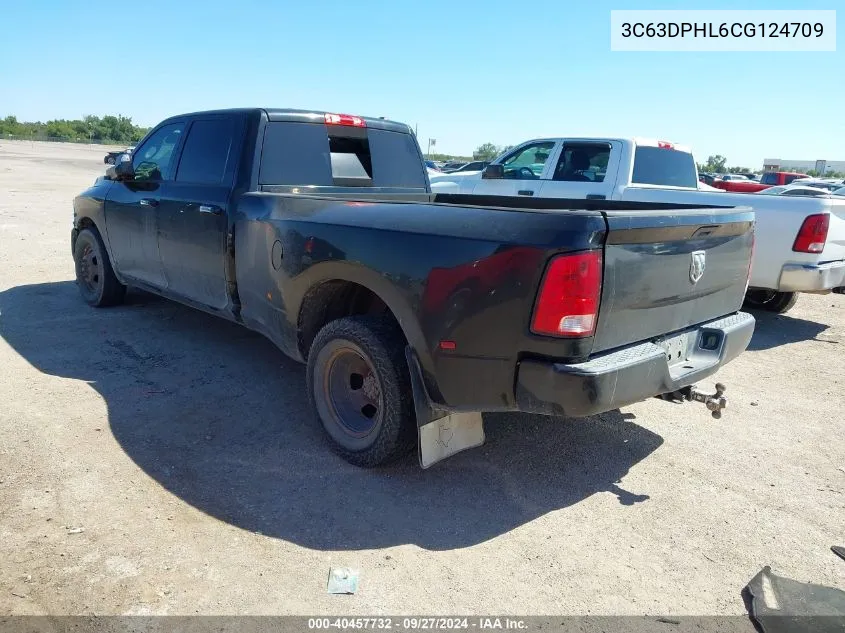 2012 Ram 3500 Slt VIN: 3C63DPHL6CG124709 Lot: 40457732