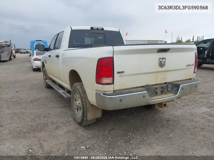 2015 Ram 3500 Slt VIN: 3C63R3DL3FG590568 Lot: 12614980