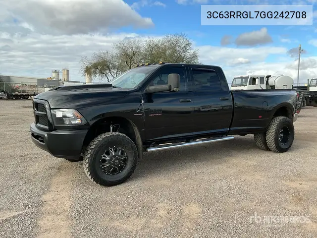 3C63RRGL7GG242708 2016 Ram 3500 2016 Ram 3500 4X4 Crew Cab Pickup