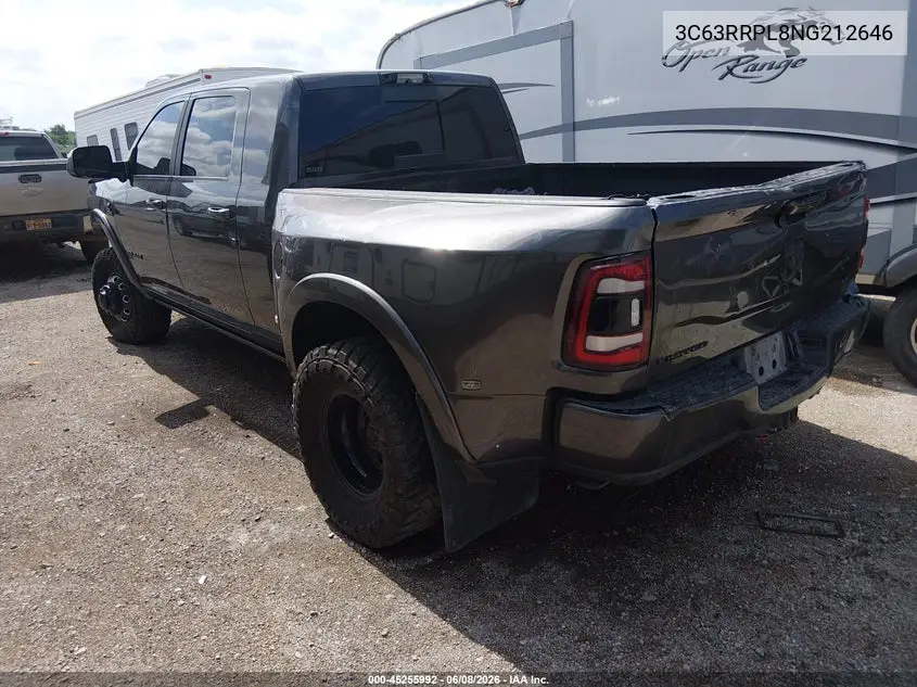 2022 Ram 3500 Limited 4X4 6'4 Box VIN: 3C63RRPL8NG212646 Lot: 45255992
