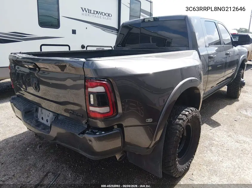 2022 Ram 3500 Limited 4X4 6'4 Box VIN: 3C63RRPL8NG212646 Lot: 45255992