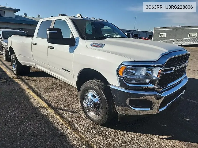2024 Ram 3500 Big Horn 4X4 8' Box VIN: 3C63RRHJ3RG228806 Lot: 42466491