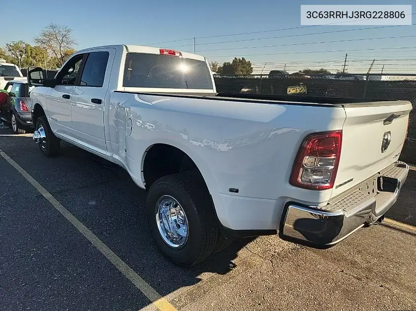 2024 Ram 3500 Big Horn 4X4 8' Box VIN: 3C63RRHJ3RG228806 Lot: 42466491