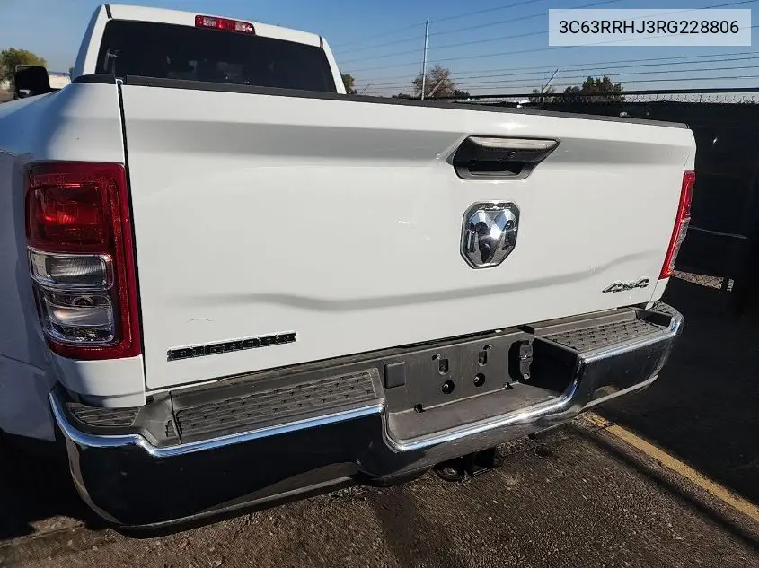 2024 Ram 3500 Big Horn 4X4 8' Box VIN: 3C63RRHJ3RG228806 Lot: 42466491