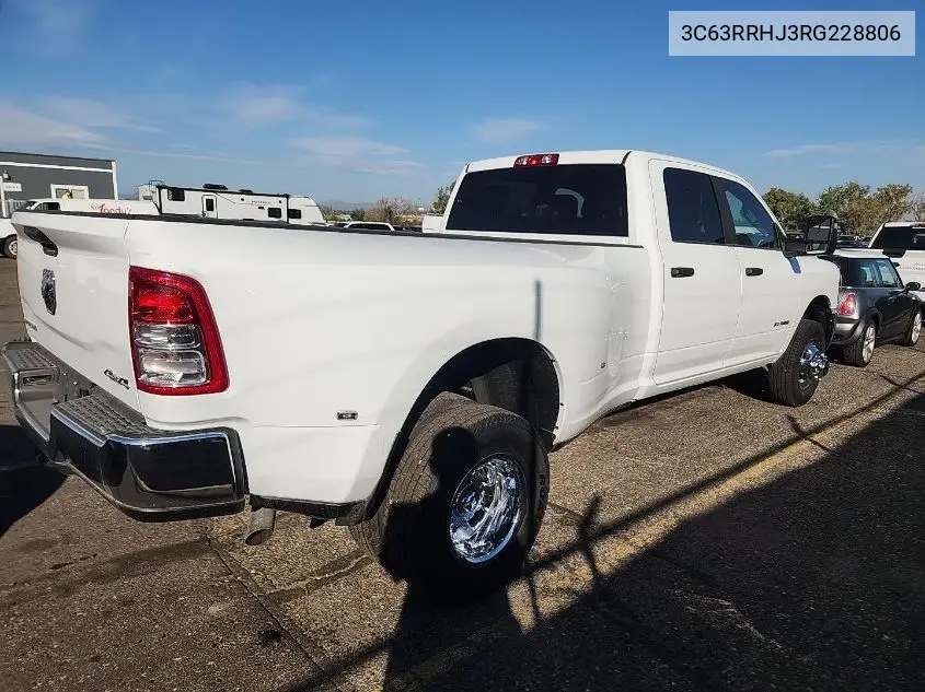 2024 Ram 3500 Big Horn 4X4 8' Box VIN: 3C63RRHJ3RG228806 Lot: 42466491