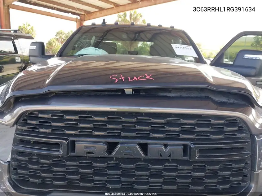 2024 Ram 3500 Big Horn 4X4 8' Box VIN: 3C63RRHL1RG391634 Lot: 44769894