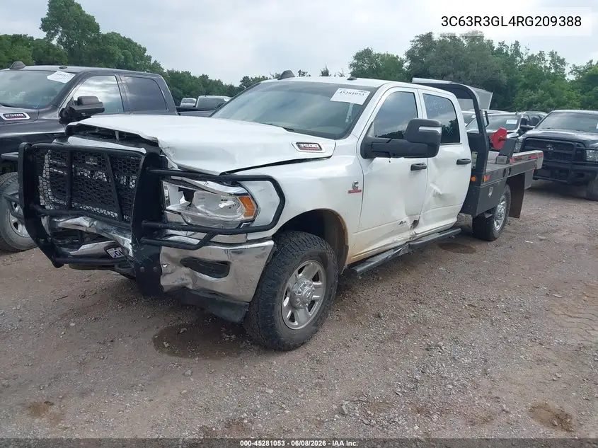 2024 Ram 3500 Tradesman 4X4 8' Box VIN: 3C63R3GL4RG209388 Lot: 45281053