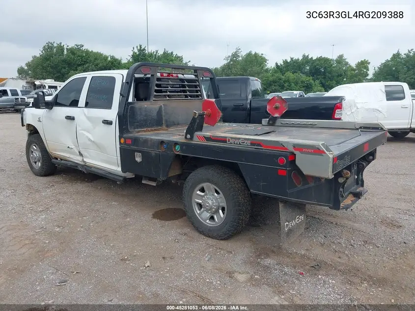 2024 Ram 3500 Tradesman 4X4 8' Box VIN: 3C63R3GL4RG209388 Lot: 45281053