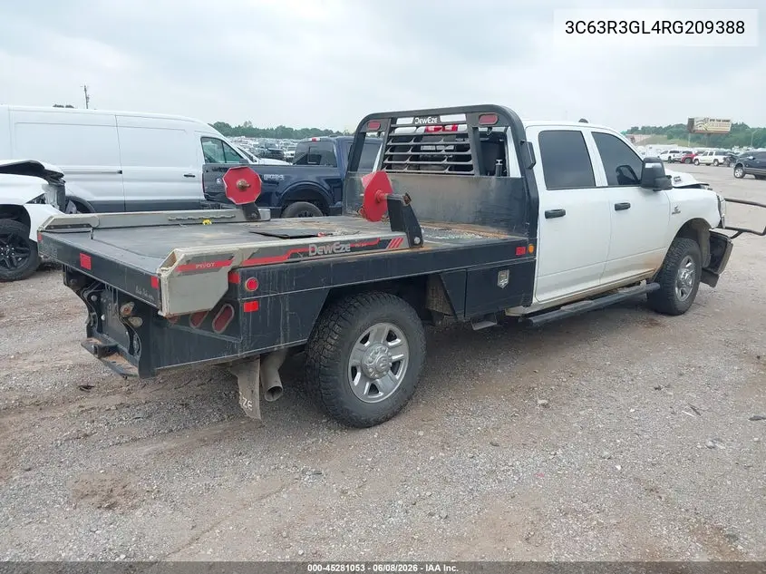 2024 Ram 3500 Tradesman 4X4 8' Box VIN: 3C63R3GL4RG209388 Lot: 45281053