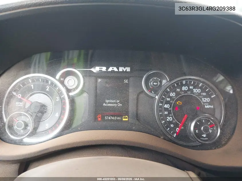 2024 Ram 3500 Tradesman 4X4 8' Box VIN: 3C63R3GL4RG209388 Lot: 45281053