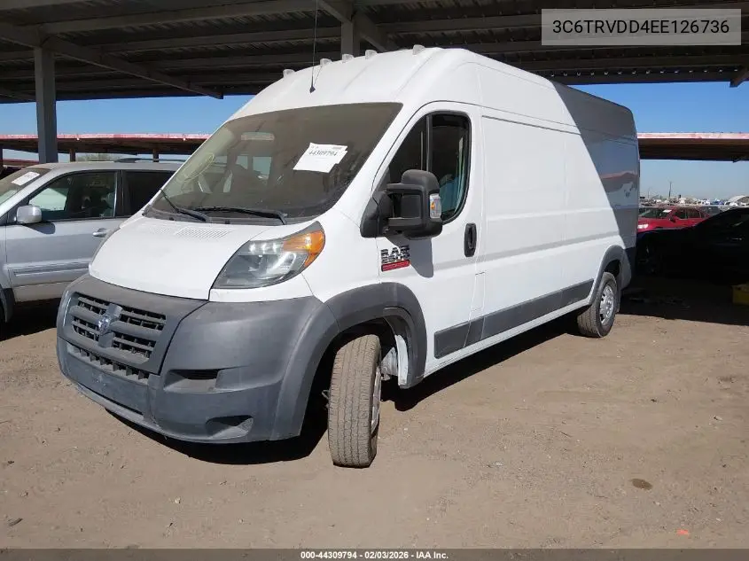 3C6TRVDD4EE126736 2014 Ram Promaster 2500 High Roof