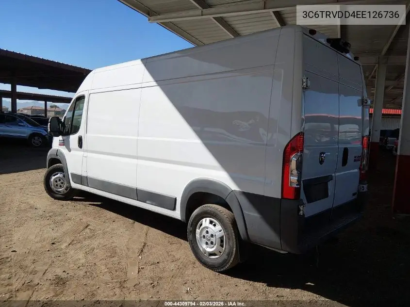 3C6TRVDD4EE126736 2014 Ram Promaster 2500 High Roof