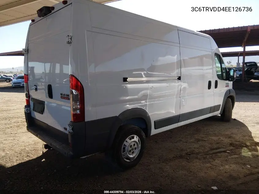 3C6TRVDD4EE126736 2014 Ram Promaster 2500 High Roof