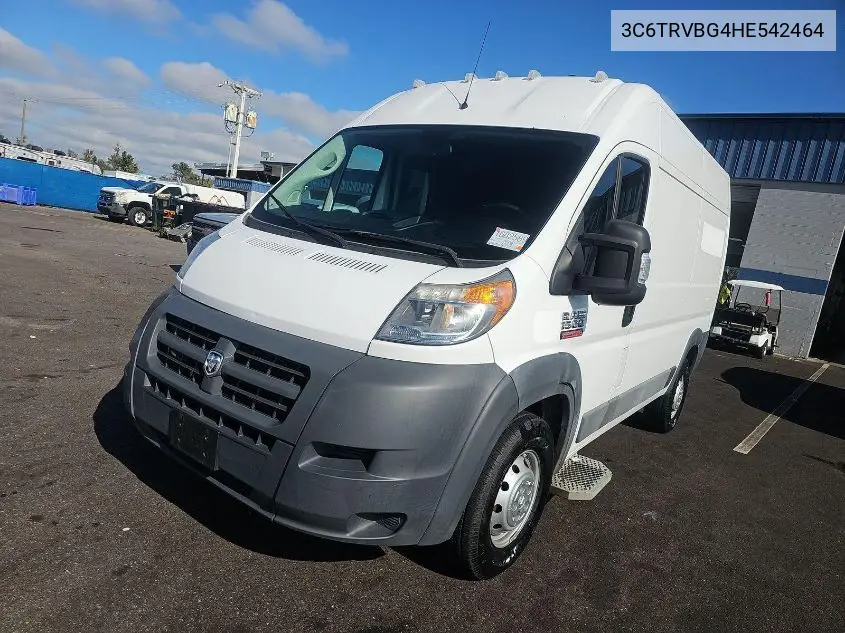 3C6TRVBG4HE542464 2017 Ram Promaster 1500 High Roof 136 Wb