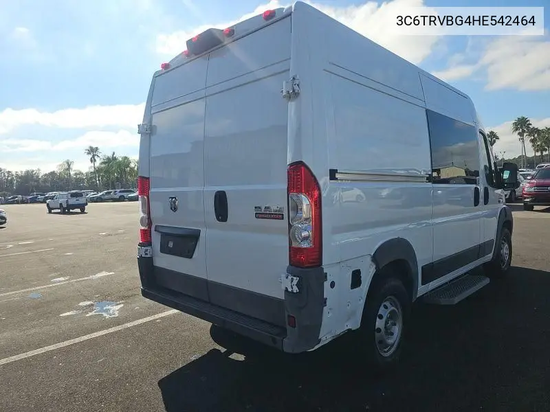 3C6TRVBG4HE542464 2017 Ram Promaster 1500 High Roof 136 Wb