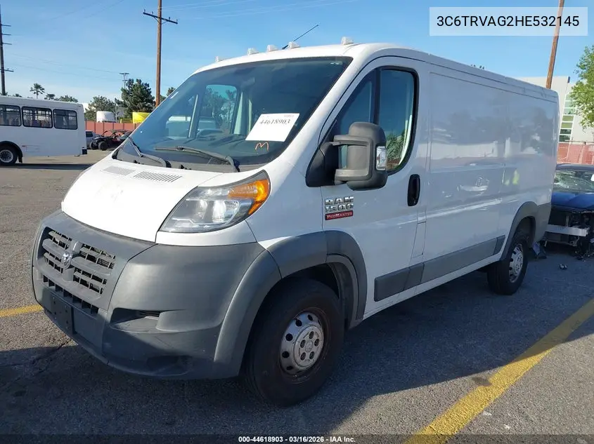3C6TRVAG2HE532145 2017 Ram Promaster 1500 Low Roof 136 Wb