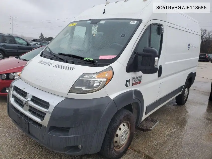 3C6TRVBG7JE118685 2018 Ram Promaster 1500 High Roof 136 Wb