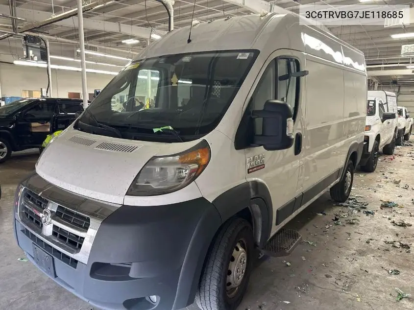 3C6TRVBG7JE118685 2018 Ram Promaster 1500 High Roof 136 Wb