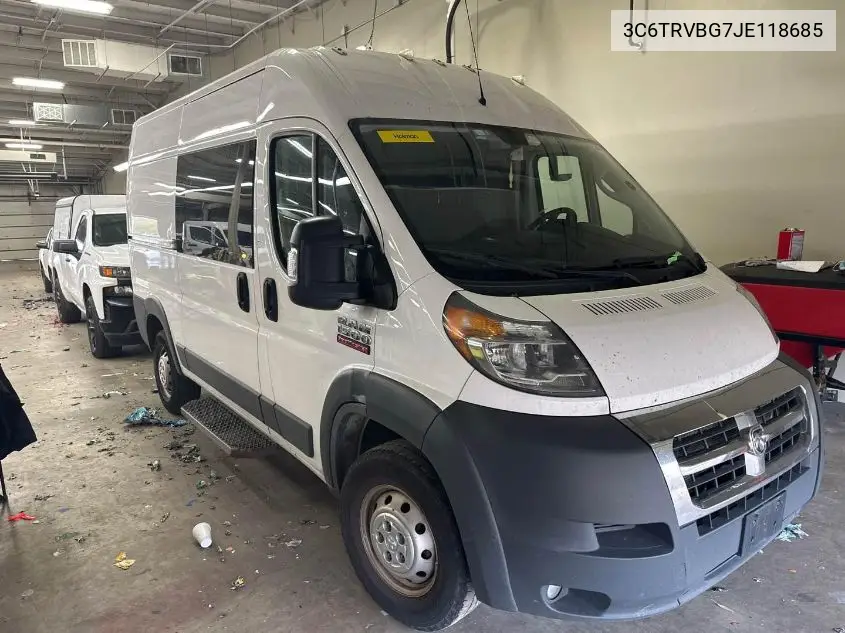 3C6TRVBG7JE118685 2018 Ram Promaster 1500 High Roof 136 Wb
