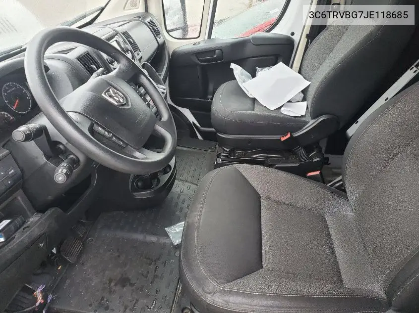 3C6TRVBG7JE118685 2018 Ram Promaster 1500 High Roof 136 Wb