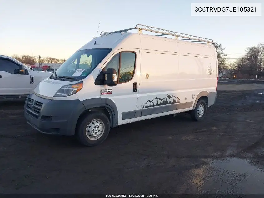 3C6TRVDG7JE105321 2018 Ram Promaster 2500 High Roof 159 Wb