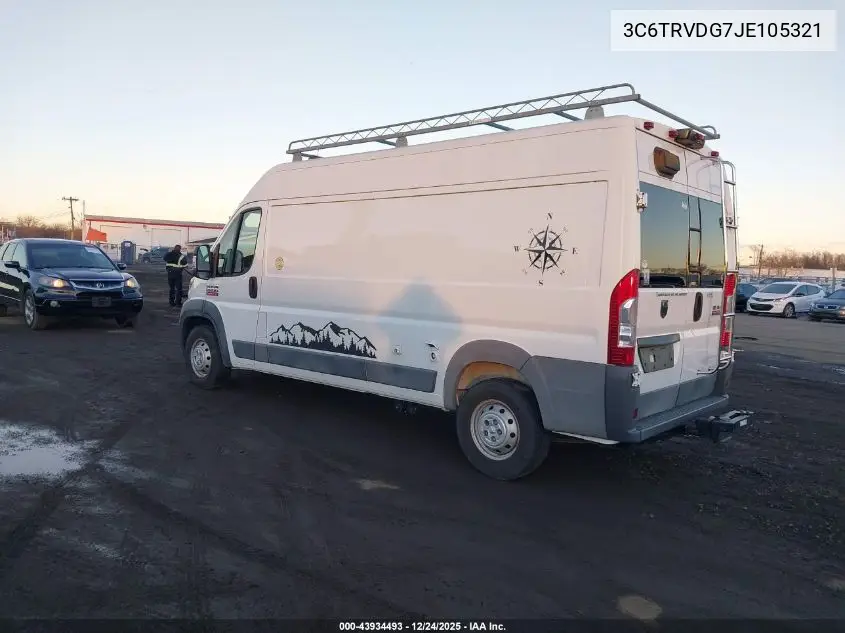 3C6TRVDG7JE105321 2018 Ram Promaster 2500 High Roof 159 Wb