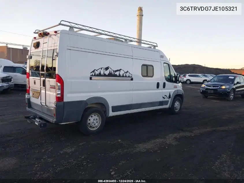 3C6TRVDG7JE105321 2018 Ram Promaster 2500 High Roof 159 Wb