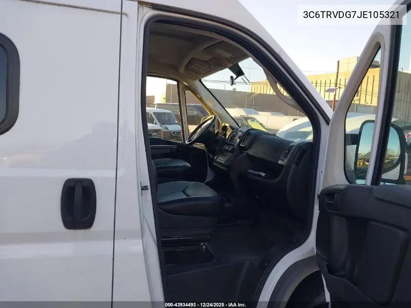 3C6TRVDG7JE105321 2018 Ram Promaster 2500 High Roof 159 Wb