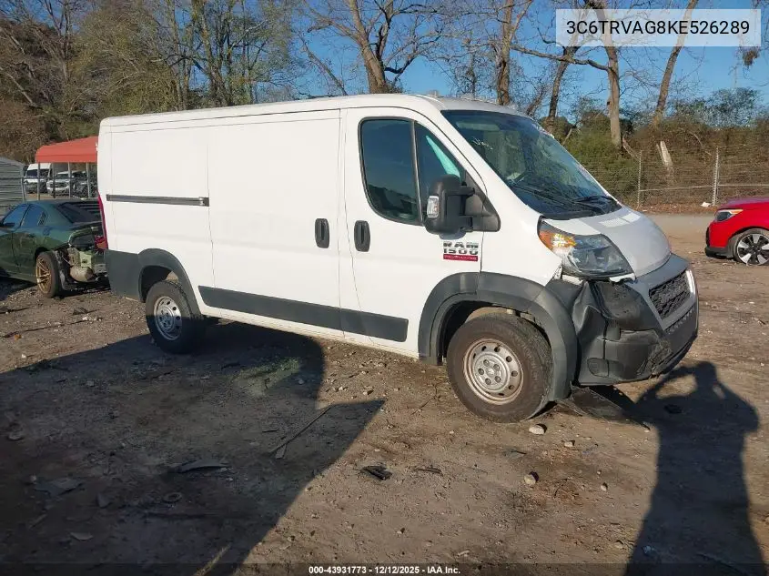 3C6TRVAG8KE526289 2019 Ram Promaster 1500 Low Roof 136 Wb