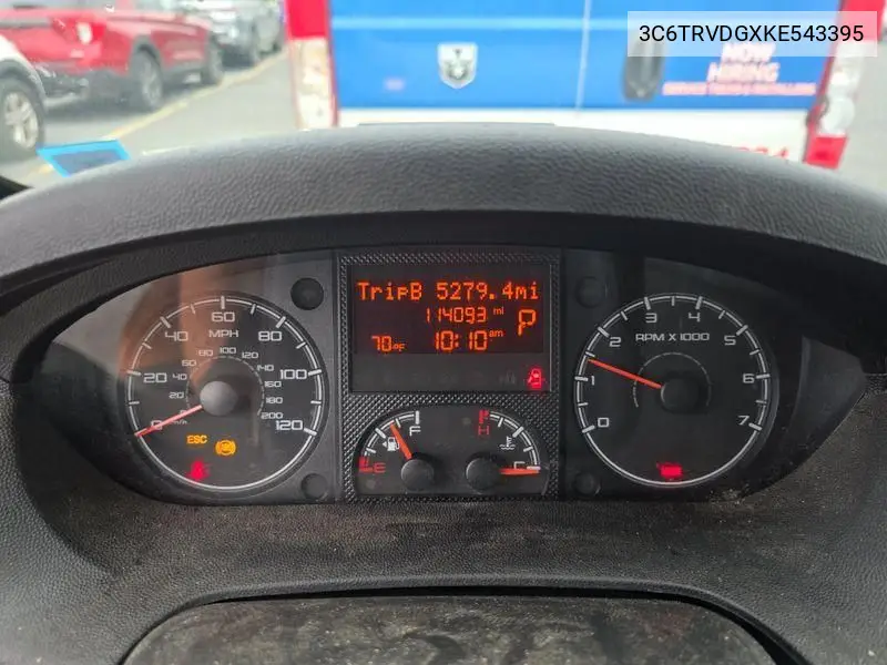3C6TRVDGXKE543395 2019 Ram Promaster 2500 High Roof 159 Wb