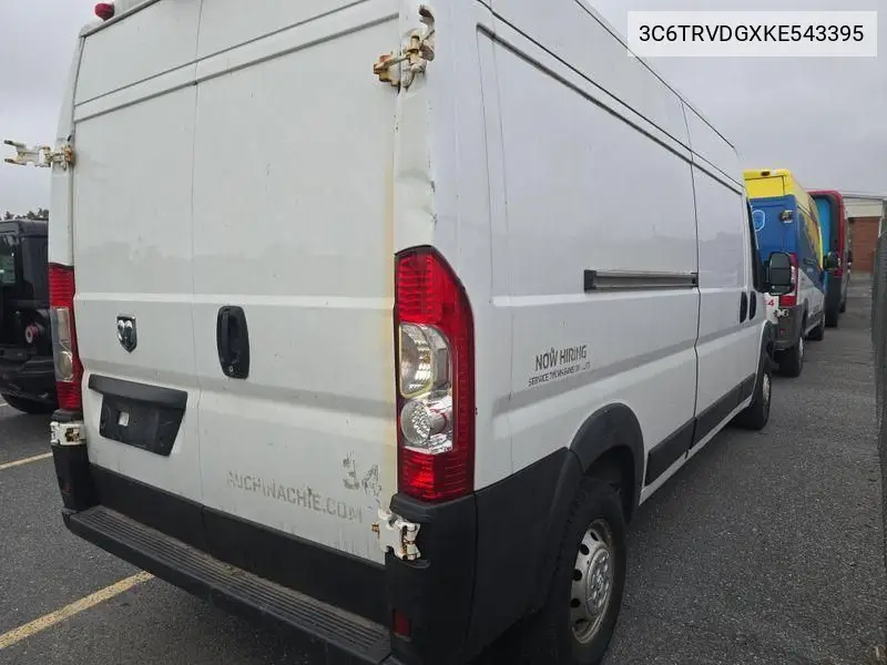 3C6TRVDGXKE543395 2019 Ram Promaster 2500 High Roof 159 Wb
