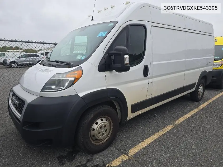 3C6TRVDGXKE543395 2019 Ram Promaster 2500 High Roof 159 Wb
