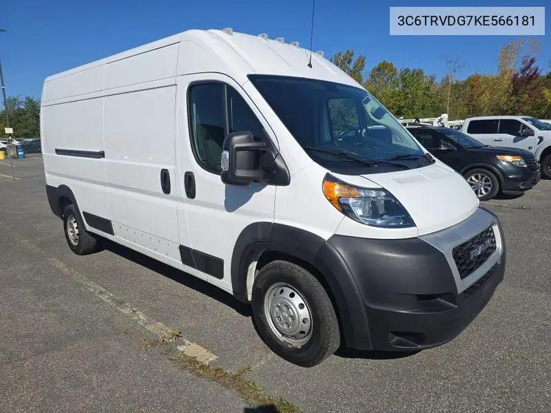 3C6TRVDG7KE566181 2019 Ram Promaster 2500 High Roof 159 Wb