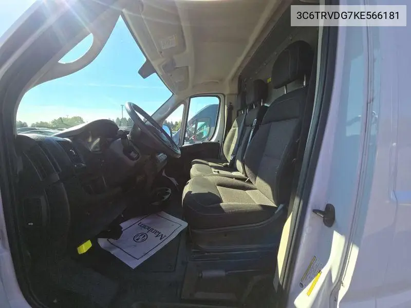 3C6TRVDG7KE566181 2019 Ram Promaster 2500 High Roof 159 Wb