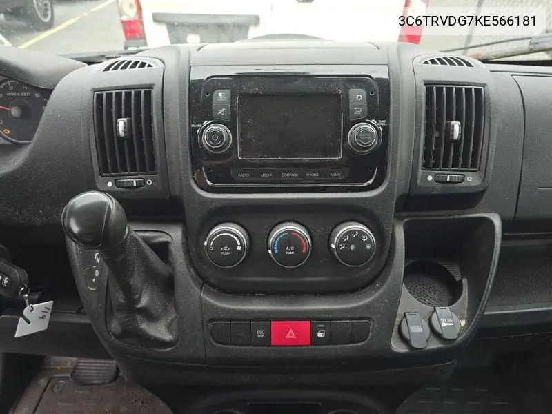 3C6TRVDG7KE566181 2019 Ram Promaster 2500 High Roof 159 Wb