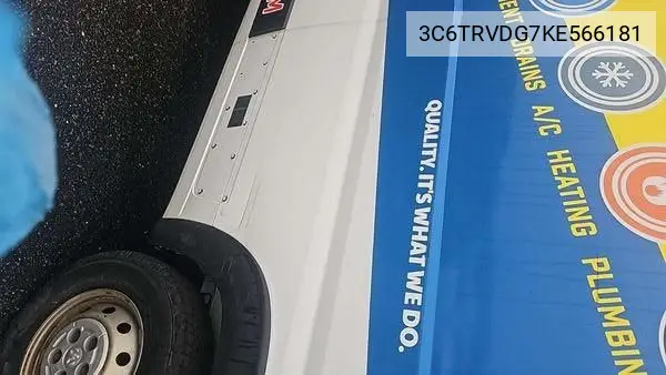 3C6TRVDG7KE566181 2019 Ram Promaster 2500 High Roof 159 Wb