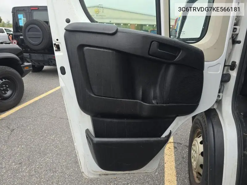 3C6TRVDG7KE566181 2019 Ram Promaster 2500 High Roof 159 Wb