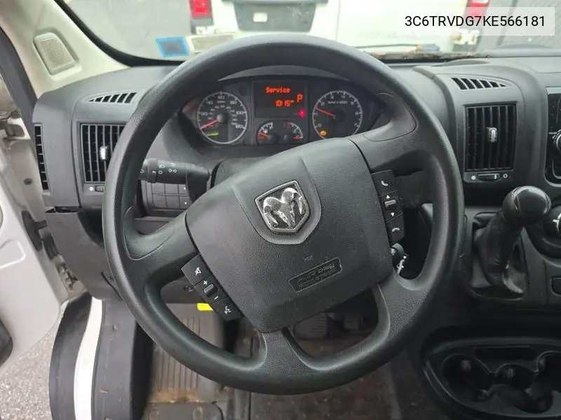 3C6TRVDG7KE566181 2019 Ram Promaster 2500 High Roof 159 Wb