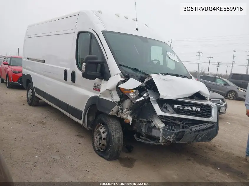 3C6TRVDG4KE559916 2019 Ram Promaster 2500 High Roof 159 Wb