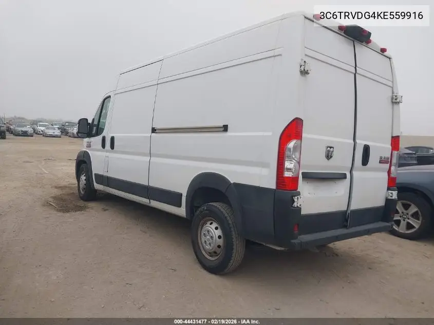 3C6TRVDG4KE559916 2019 Ram Promaster 2500 High Roof 159 Wb