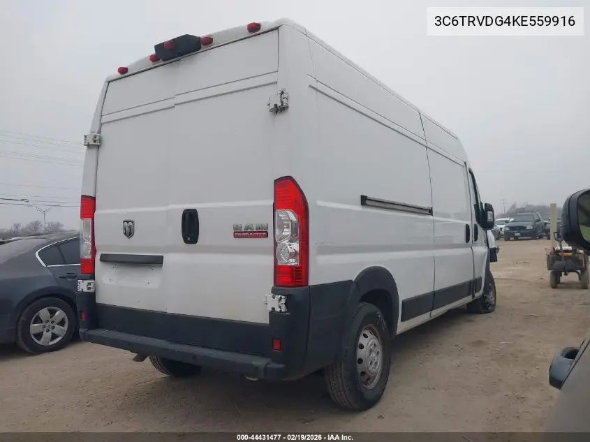 3C6TRVDG4KE559916 2019 Ram Promaster 2500 High Roof 159 Wb
