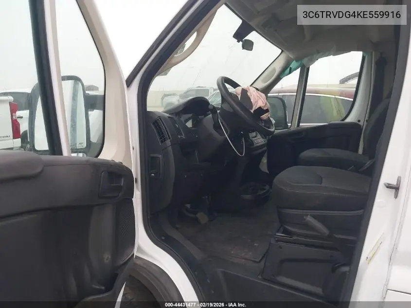 3C6TRVDG4KE559916 2019 Ram Promaster 2500 High Roof 159 Wb