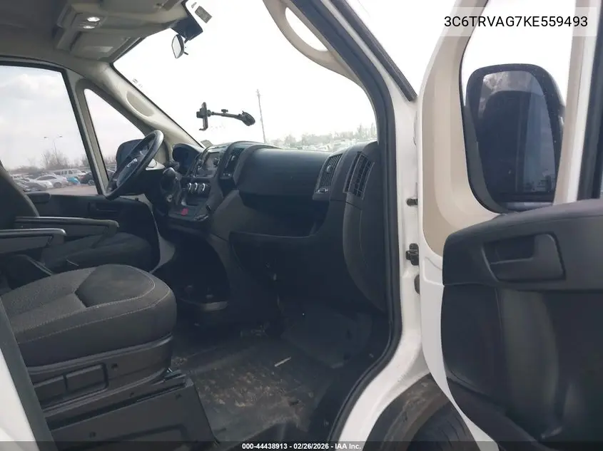 3C6TRVAG7KE559493 2019 Ram Promaster 1500 Low Roof 136 Wb
