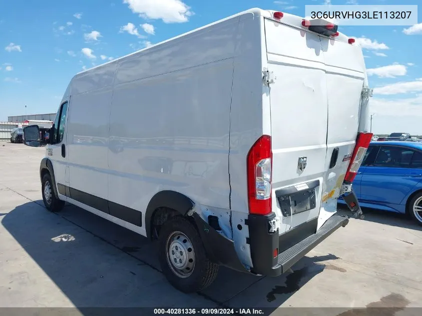 3C6URVHG3LE113207 2020 Ram Promaster 3500 High Roof 159 Wb